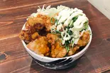 甘酢あんかけ唐揚げ×ネギマヨ唐揚げ丼（贅沢極み唐揚げ あご家）