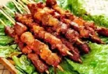 羊肉の串2本(羊肉串2串)（香郷源）