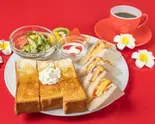 ミックスサンド＆はちみつトースト（Y's Cafe）