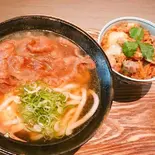 黒毛和牛肉うどん+ミニ親子丼セット（釜喜利うどん）
