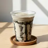 黒ごまバナナジュース Black sesame banana juice(【体質改善&ご褒美スイーツ!食物繊維たっぷりの米ぬかや”山形”の恵みを使った隠れ家カフェ】YAMAGATA BLEND CAFE)