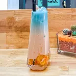 パンナコッタトーストココナッツミルクティーオレンジバタフライピー TRA SUA PHAN TANG CAM HOA DAU BIEC（ベトナム料理XUONG RONG QUAN）