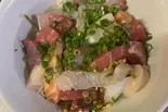 Dお任せ7種類の鮮魚海鮮ちらし寿司(呑み喰い処 はちごう)