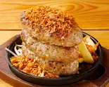 カリカリガーリックオニオンハンバーグ（1ポンドステーキ専門店 ハックルベリー）