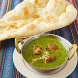マトンホウレンソウカレーセット Mutton ＆ Spinach Curry Set（ナマステナンガルNamaste Nanghar）