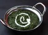 ほうれん草チキンsag chicken curry（ナン太郎）