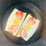 旬のいちごと完熟バナナサンド(Morning Fellow神楽坂)