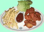 ごま唐揚げ/Sesami Fride Chicken（インド・ネパールレストラン クシ）