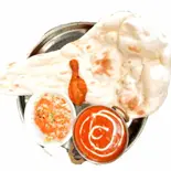 タンドリーチキンセットTandoori Chicken Set with Salad（インドダイニング＆バー サティーSATHI）