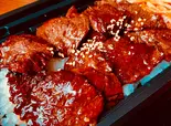 炭火焼 自家製ダレ漬込みハラミ弁当(サラダ付き)（焼肉＆ステーキてぃーだ家 Yakiniku＆Steak Tiida-ya）
