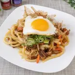 江戸流焼うどん 目玉焼き付き渡邊屋味（元祖江戸流焼きうどん渡邊屋【讃岐うどん大使東京麺通団】）