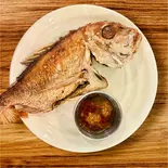 FRIED TILAPIA&RICE SAUCE ティラピアのフライとライスソース(T.E.D.S KITCHEN & BAR)