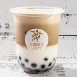 タピオカ京都宇治ほうじ茶豆乳（大須からあげとタピオカのお店 亜細亜坊）