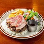 ベーコンハンバーグステーキ(【アメリカン料理】HAMBURG CENTER)