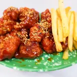 鶏ももブルダックヤンニョムチキン(ハーフ)（韓国料理サルビア）