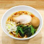 【生麺】味玉中華そば(薬味葱、ほうれん草、豚叉焼1枚、味玉)※茹で時間3分30秒（中華そば 昭和軒 大和店）