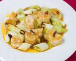 海老の唐辛子炒め（中国料理 竹園 百年橋店）
