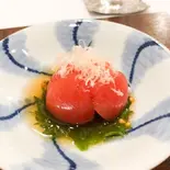 トマト土佐酢漬け(鮨、鰻の割烹勘べえ)