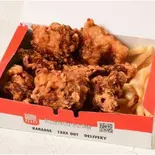 人気!醤油ダレチキン&ポテトBOX(大漁丼家 赤羽店)