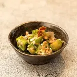 【あっさり】オクラのおかかあえ【Refreshing】Okra with dried bonito（ぞうすいマニア〜鶏キング〜博多店Zosui Mania Chicken King）