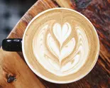 ホットカフェラテHot cafe Latte(BurgerMania広尾店)