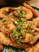 大エビの塩胡椒炒め(東北餃子楼)