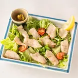 桃豚のトントロ焼き(四季旬彩 料理人が魅せる神田和食店 桃源郷)