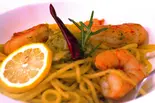 地中海のうま味たっぷり魚介のペスカトーレ生パスタ+サラダ付(SHELTY CAFE シェルティーカフェ)