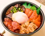 漬け盛り温玉丼 (147)  ★温玉別容器（魚丼 福島店）