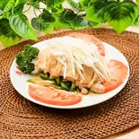 蒸し鶏とネギの和え物（さっぱり中華房 清香楼本館）