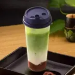 抹茶紅豆ラテ(宇治抹茶Matcha red bean Latte（金星 ヴィーナス ビューティアサイーフルーツボウル Venus beauty Acai fruit-bowl 落合店）