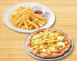 お得ピザセットB(マルゲリータ ピザ＆山盛りポテトフライ)（ガスト 西新店）