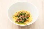 アスパラベーコンカルボナーラ（cafe Bliss）