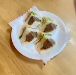 ビーフ100%ハンバーグサンド（ダフネ珈琲ミユキモール店）