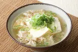 出汁が美味しい肉すい大盛り（おかゆ 煮え花 船橋店）