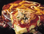 モチ＆チーズのお好焼き（お好み焼き・鉄板焼き かわなか）