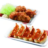 15【おつまみ・おかずに】丸源餃子+おいしいからあげコンビ（丸源ラーメン福岡馬出店）