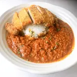 トンカツキーマカレー(Bar Smile)