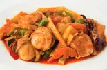 (55)帆立のカレーソース炒め（サームロット）