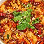 水煮肉片(四川風辛味肉の湯煮)（正宗中国味·羊大厨）