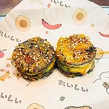 なすの狭み揚げ天ぷら 1本(茄盒)（阿松麻辣烫 炸串）