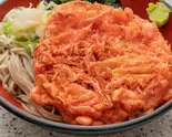 (冷)紅生姜天そば（富士そば 新宿店）