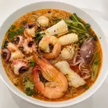 (19) 海鮮七種のプチ贅沢セット(七鲜海味轻奢套餐)（にゃんこ麻辣烫住吉店 七福煎餅）
