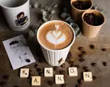 ホット自家製キャラメルラテ Hot Homemade Caramel Latte（カンノンコーヒー 名駅前店）