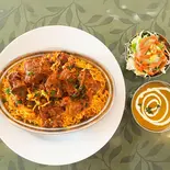 マトンビリヤニ(mutton biriyani) カレーセット（Royal Curry House）