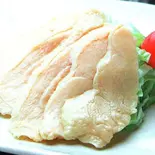 蒸し鶏の冷菜 葱ソースがけ（中華料理 旭園）