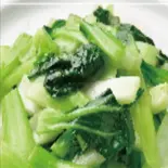 ニンニク青菜炒め単品(鶏白湯ラーメン らくらく亭)