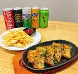 選べる海鮮チヂミ・サイドメニュー・ドリンクセット（【大阪名物 揚げたこ焼き・イカ焼き】粉もん屋 清水店）