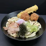 鶏ちく天ぶっかけうどん（銭屋）