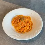 蟹のトマトクリームパスタ（MUC COFFEE ROASTERS）